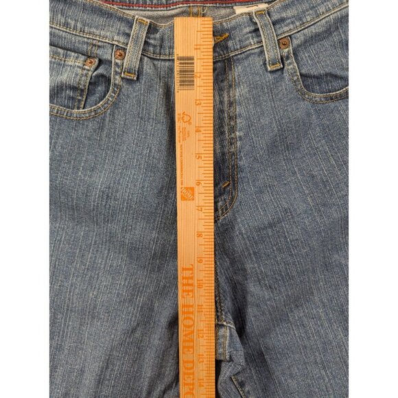 Levis 550 Jeans Womens Size 16 Blue Relaxed Boot Cut High Rise Comfort Stretch - Picture 5 of 14
